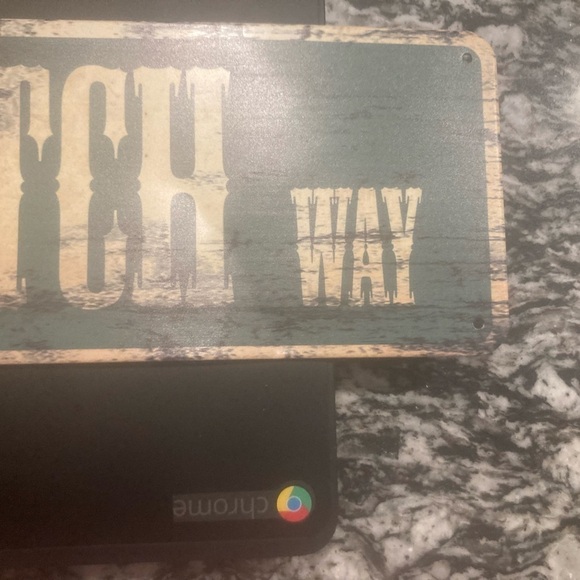 4/$25 Wicked Witch way wall sign. Brand new. 4 holes for hanging up. See pics - Picture 3 of 8